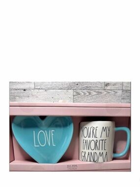 NEW Rae Dunn You’re My Favorite Grandma Mug & Love Plate Set